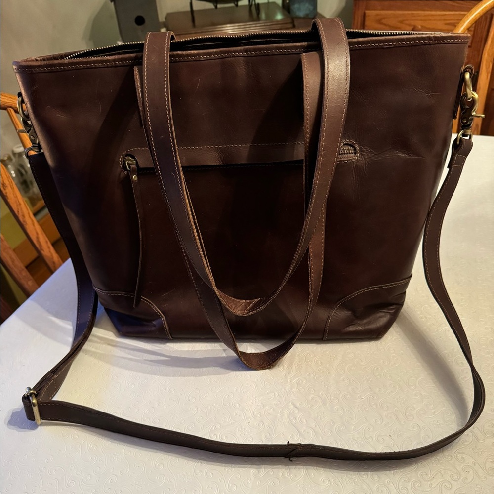 Brown Leather Tote